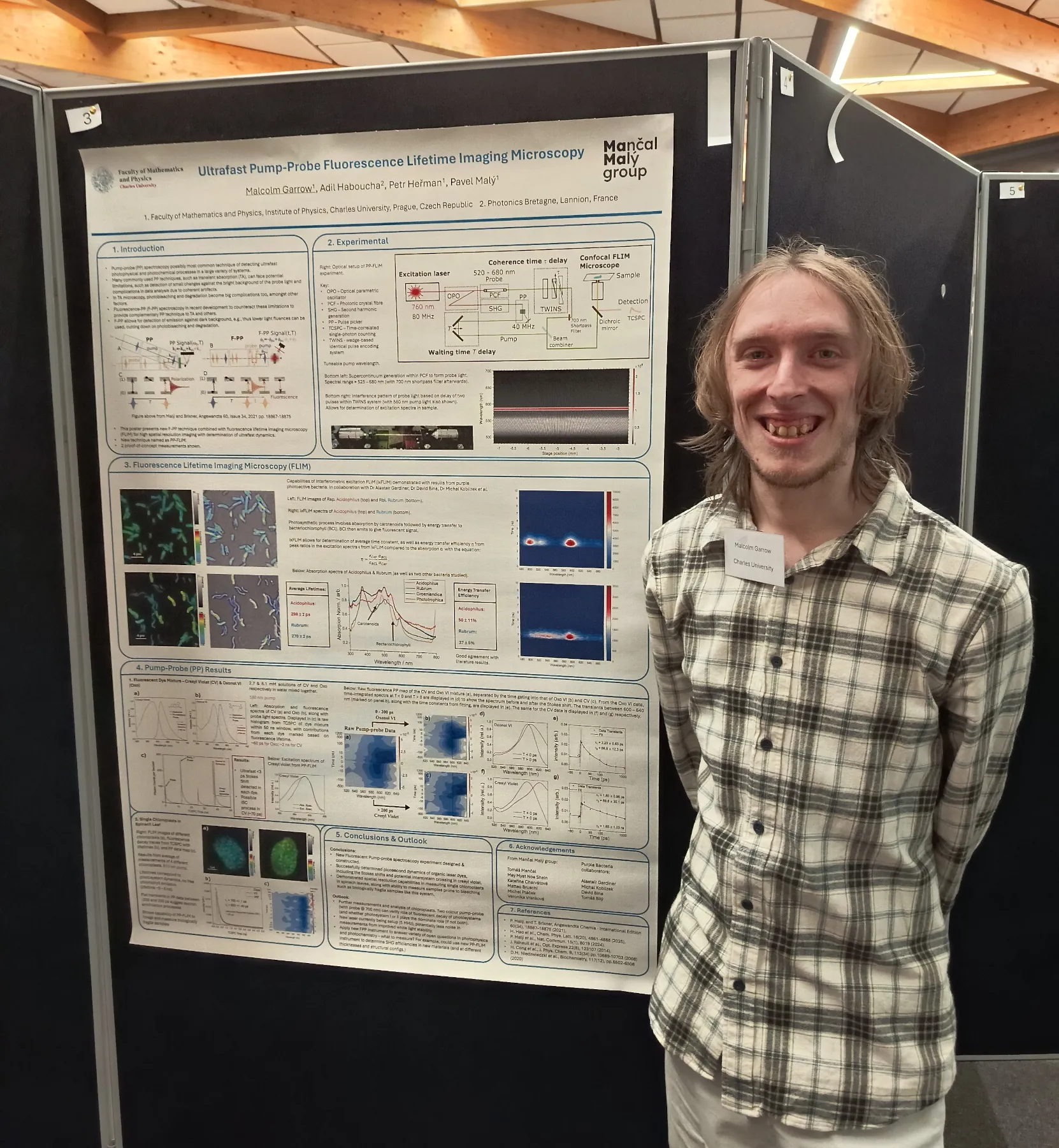 Malcolm with his poster