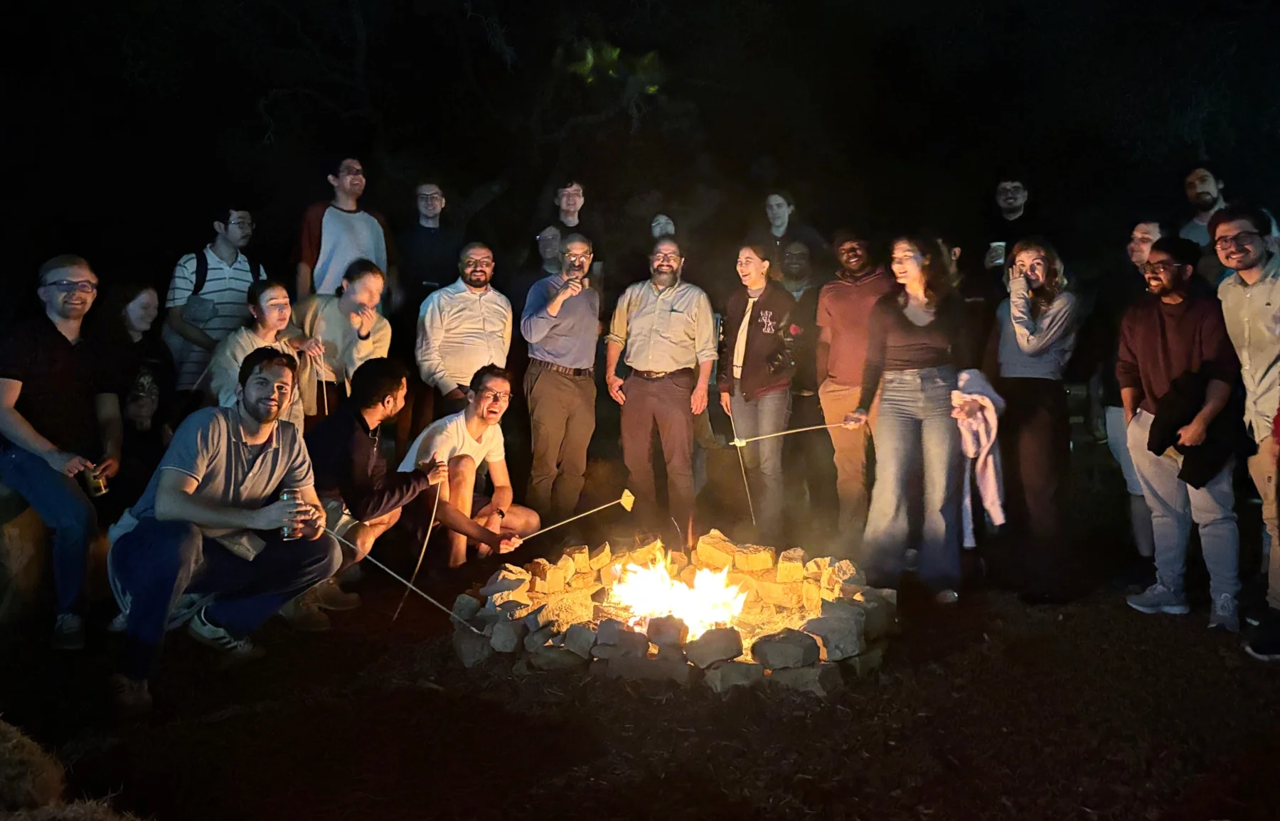 Bonfire night at Texas Quantum Winter School 2026