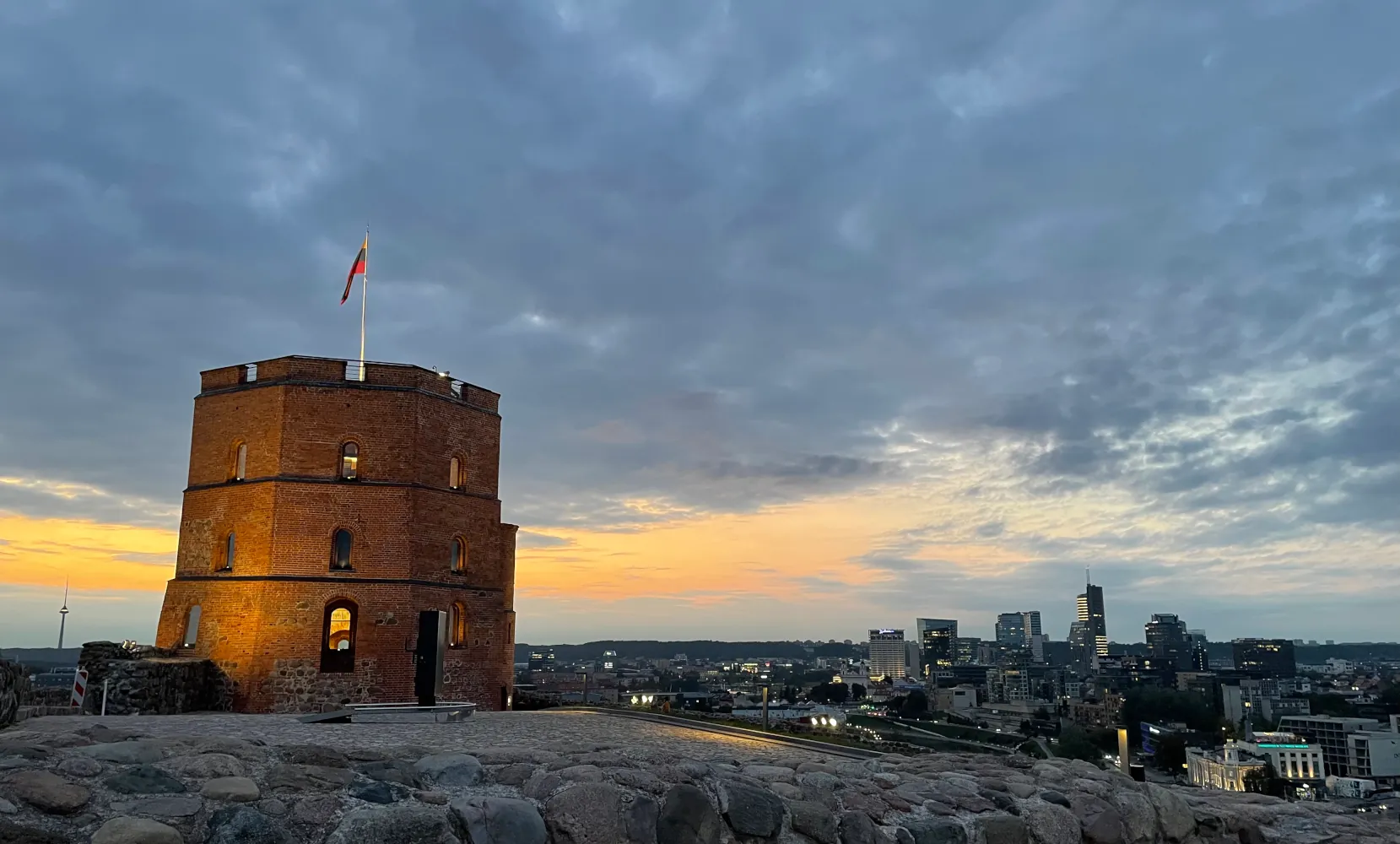 Panoramic view of Vilnius from the Gediminas Tower